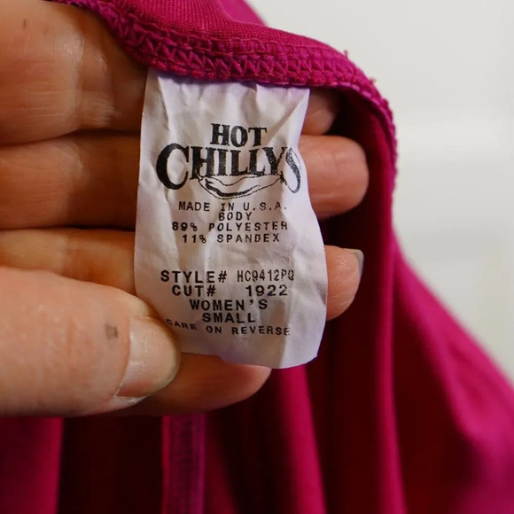 Hot Chillys Micro-Elite Chamois Pink Tights HC9412 Size Small - Picture 5 of 6